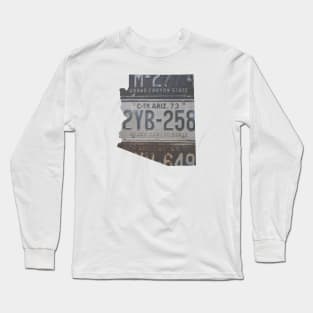 Vintage Arizona License Plates Long Sleeve T-Shirt